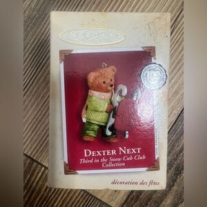 Hallmark keepsake ornament Dexter Next third in the snow cub club collection‎